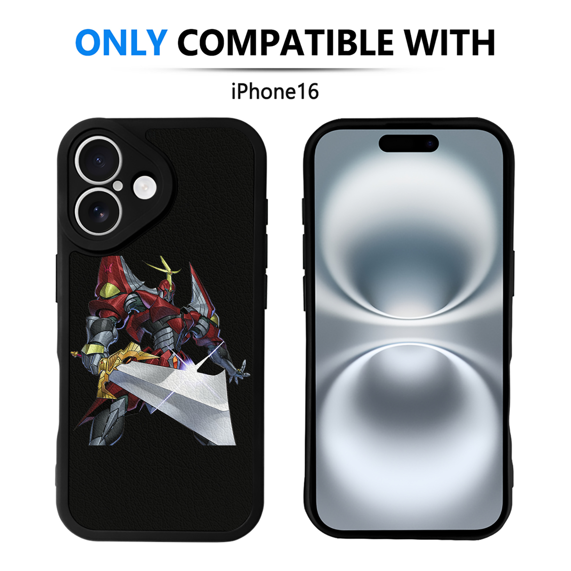 遊☆戯☆王 Yu-Gi-Oh! 【iPhone 16シリーズ対応】シリコンスマホケース（レザー調） 材質：シリコン